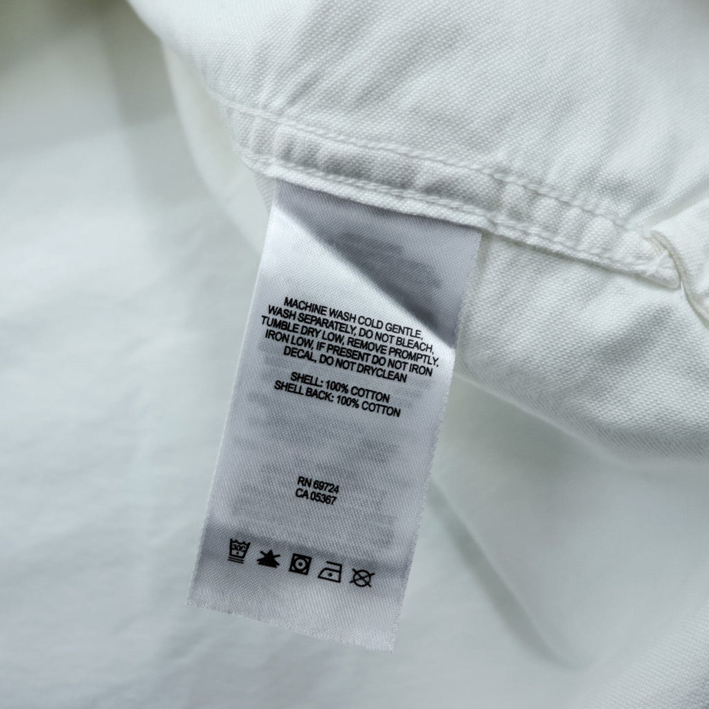 Columbia Oxford Button-Down Troy Hill Long Sleeve Shirt L White Chest Pocket PM7836
