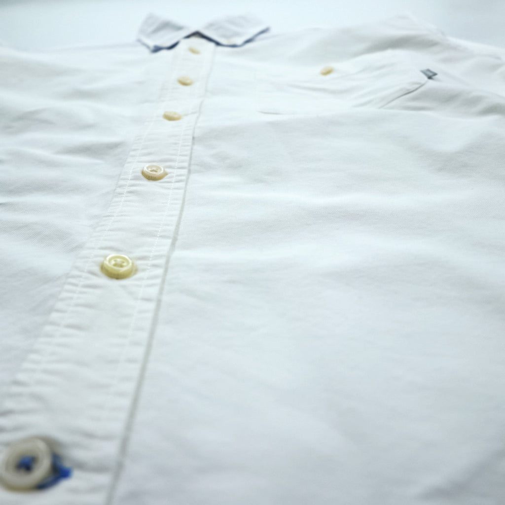 Columbia Oxford Button-Down Troy Hill Long Sleeve Shirt L White Chest Pocket PM7836