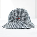 NIKE Bucket Hat M/L Houndstooth Gray All-over Pattern DJ5840-010 Unused Item