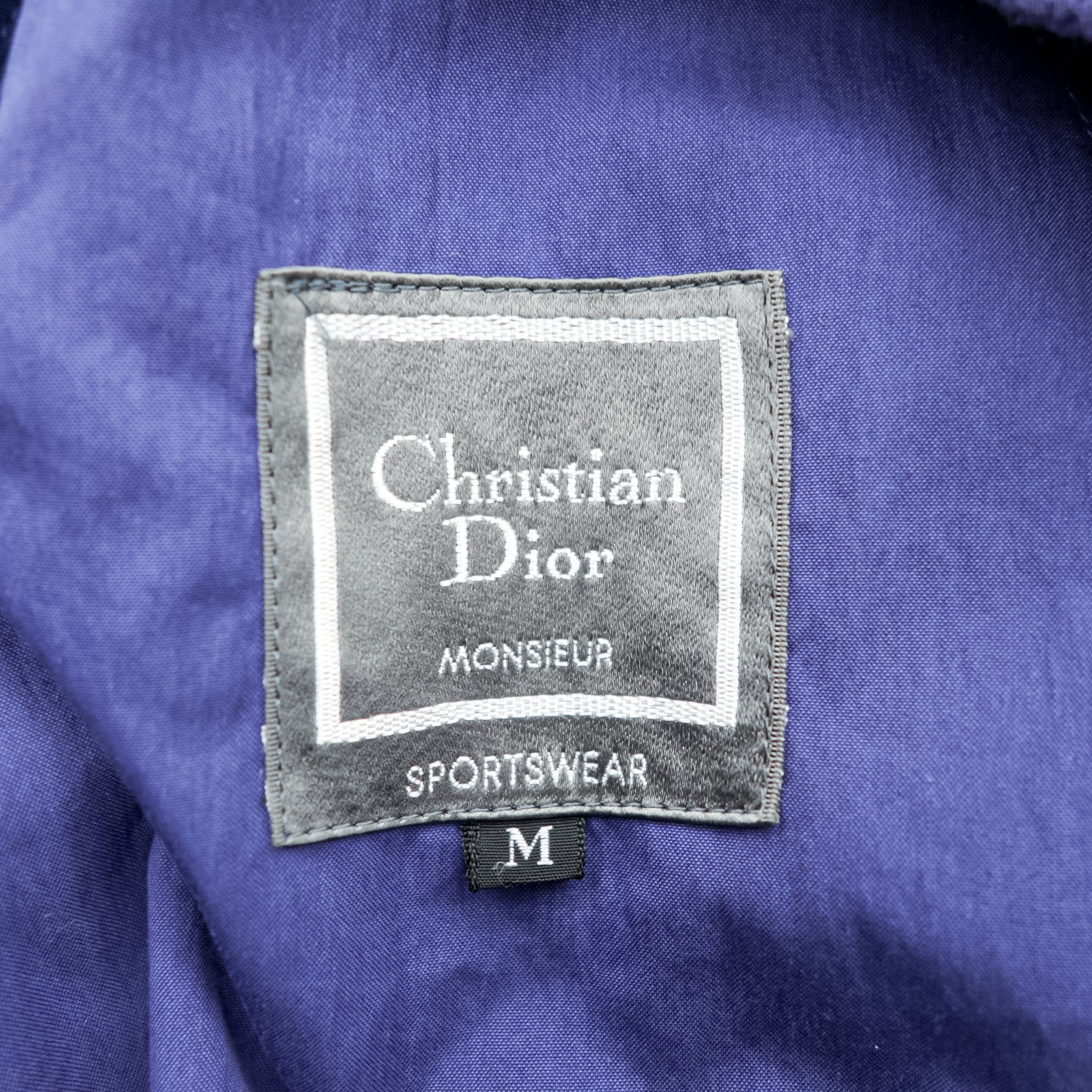 Christian Dior Monsieur Sportswear 80年代 日本製 ヴィンテージ スポーツジャケット ブルゾン M ネイビー オールド ヴィンテージ