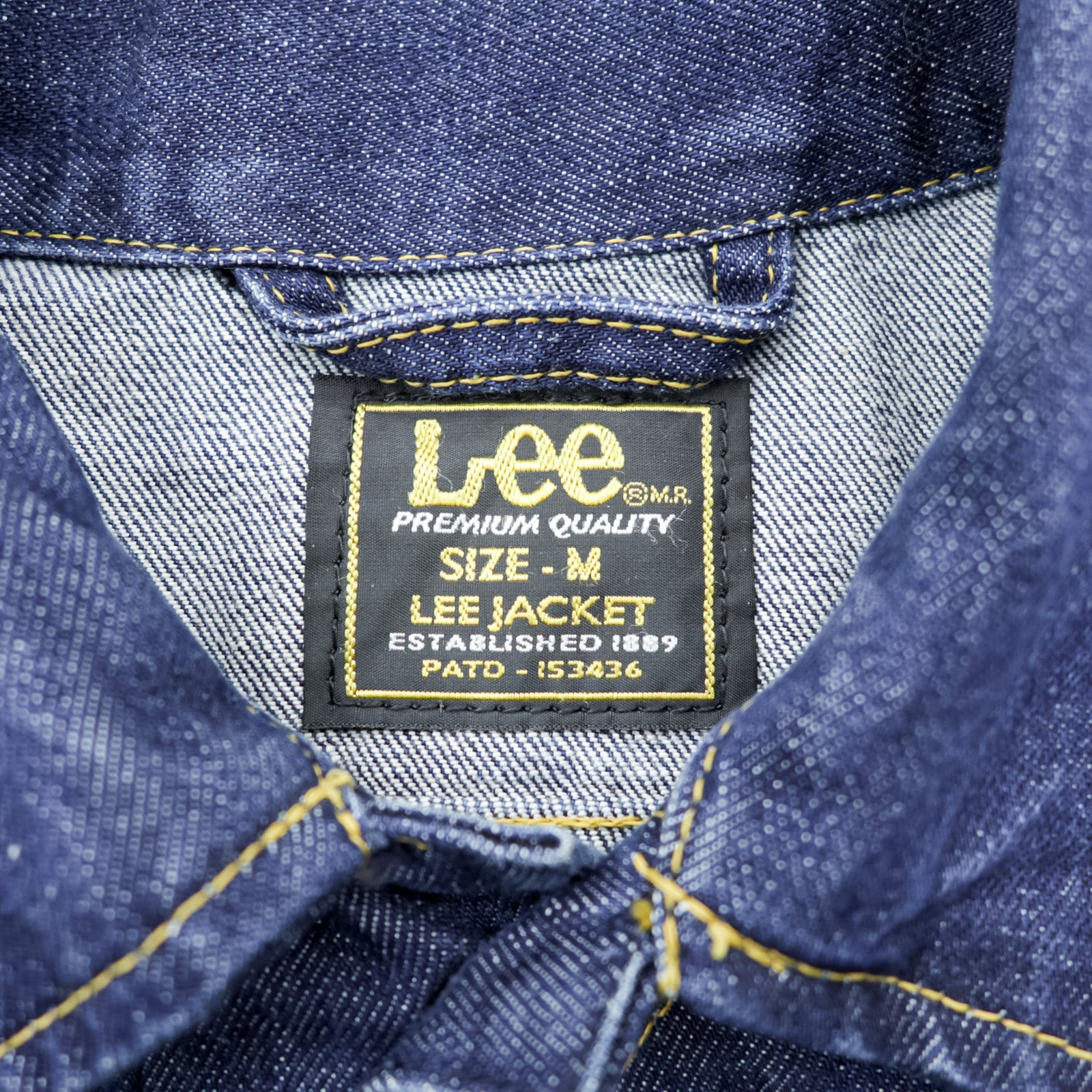 Lee Denim Jacket G-Jean M Indigo Dark Blue SLIM JACKET 101-J Premium 153436