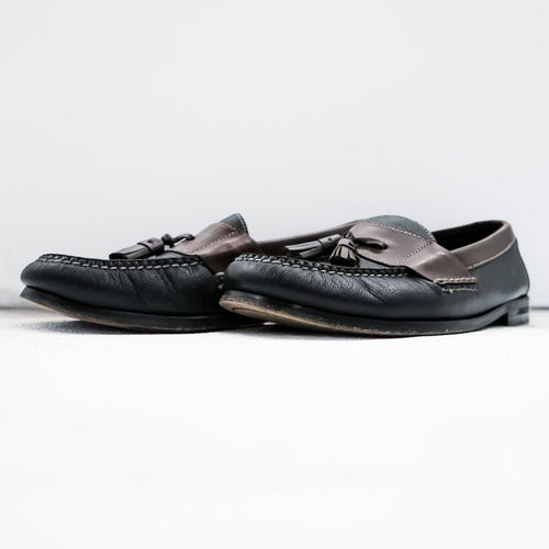 Cole Haan フリンジ タッセルローファー 28cm ブラウン ブラック レザー 本革 02997