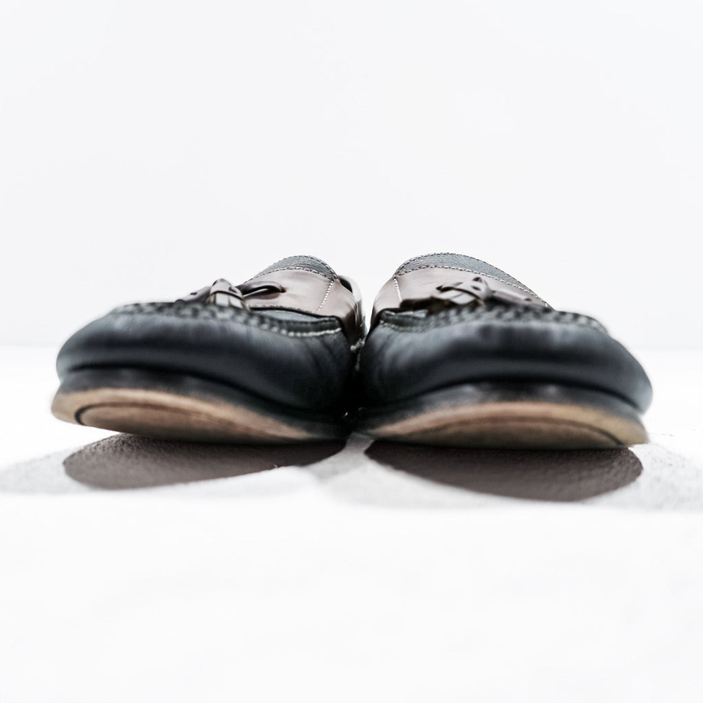 Cole Haan フリンジ タッセルローファー 28cm ブラウン ブラック レザー 本革 02997
