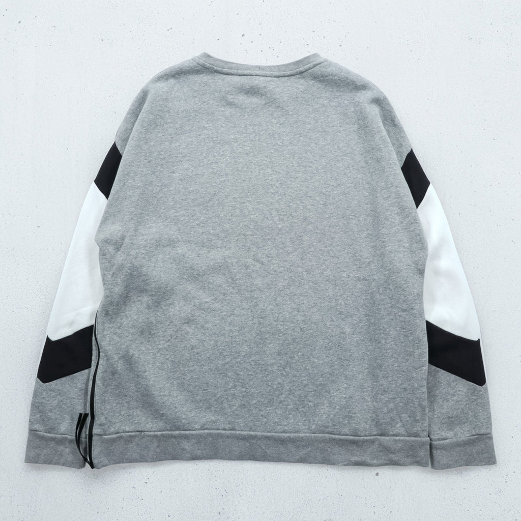 NIKE ボックスロゴ スウェット トレーナー XL グレー サイドジップ スリット CD9220-063