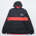 SPORT-TEK Half-Zip Anorak Hoodie XL Black ΣΦΔ Drawcord Side Zip Slit