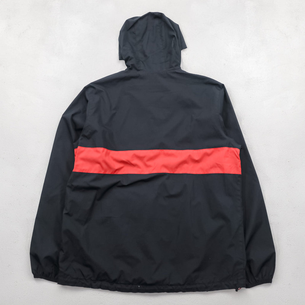SPORT-TEK Half-Zip Anorak Hoodie XL Black ΣΦΔ Drawcord Side Zip Slit