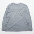 Patagonia P-6ロゴ 長袖Tシャツ ロンT XL グレー コットン 38704