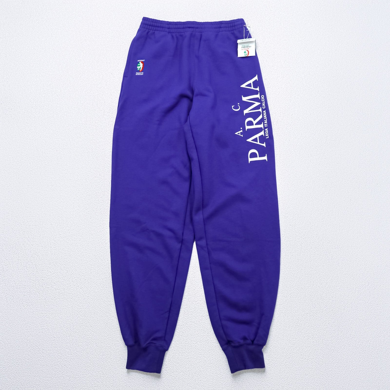 Kappa 90s Made in Japan Jogger Track Pants Jersey L Blue ITALIAN FOOTBALL LEAGUE F.C. PARMA Unused