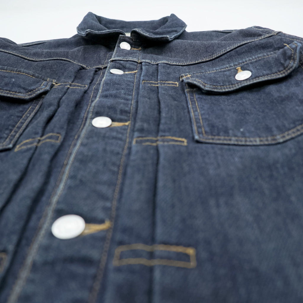 snow peak 日本製 2ndタイプ デニムジャケット Gジャン S インディゴ 濃紺 JOURNAL STANDARD relume別注 JSR-JK-16AU003