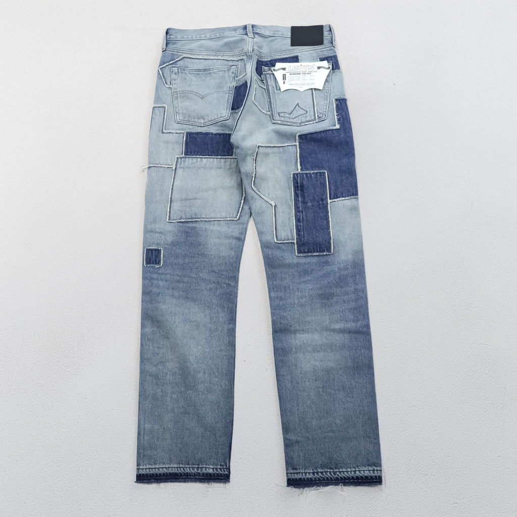 LEVI'S MADE&CRAFTED 80's 501 HAIGHT ビッグE セルヴィッチ デニムパンツ ジーンズ L パッチワーク カットオフ 未使用品 A2231-0009