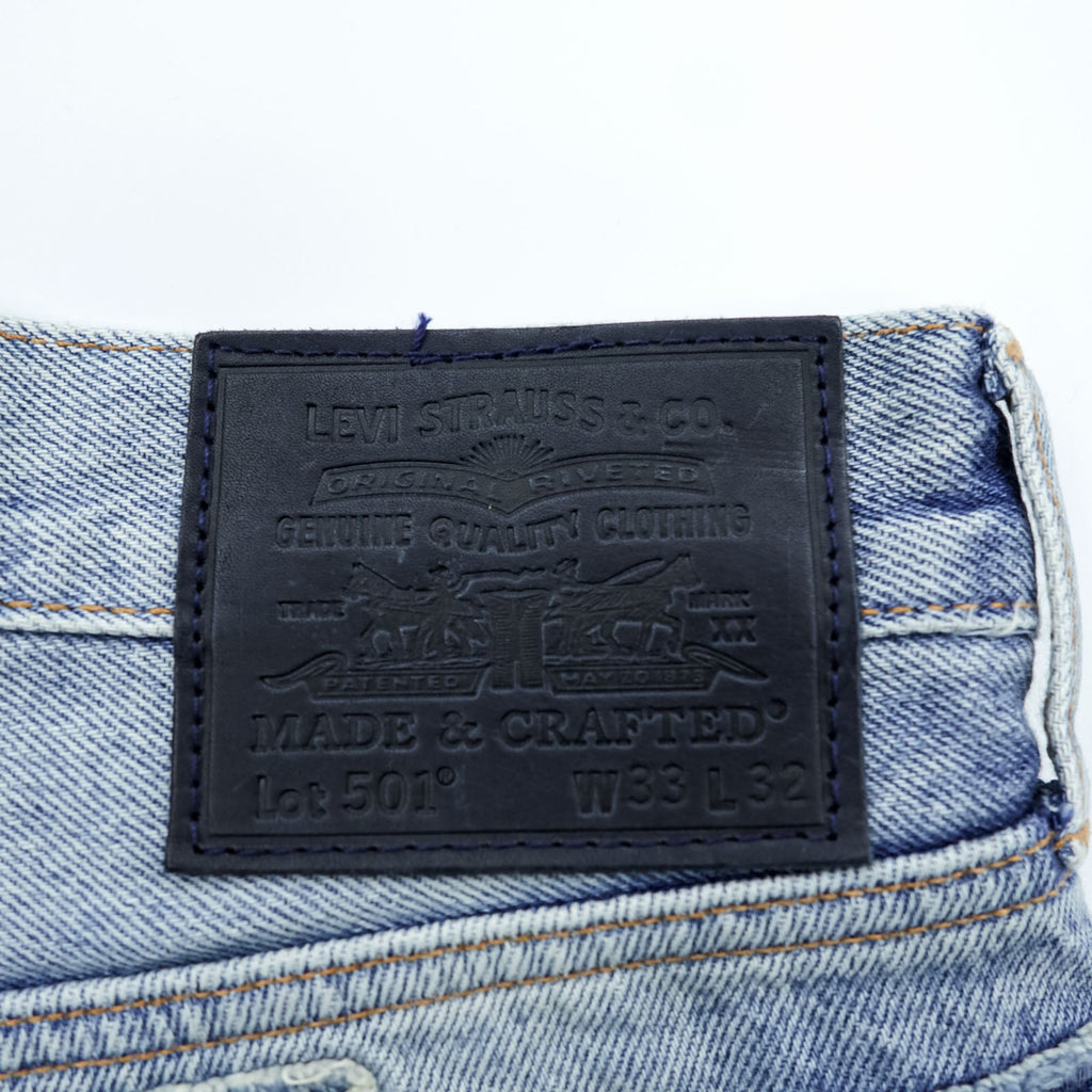 LEVI'S MADE&CRAFTED 80's 501 HAIGHT ビッグE セルヴィッチ デニムパンツ ジーンズ L パッチワーク カットオフ 未使用品 A2231-0009