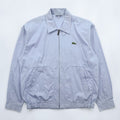 CHEMISE LACOSTE 90s Made in Japan Swing Top Harrington Jacket M Blue Chinstrap Cotton