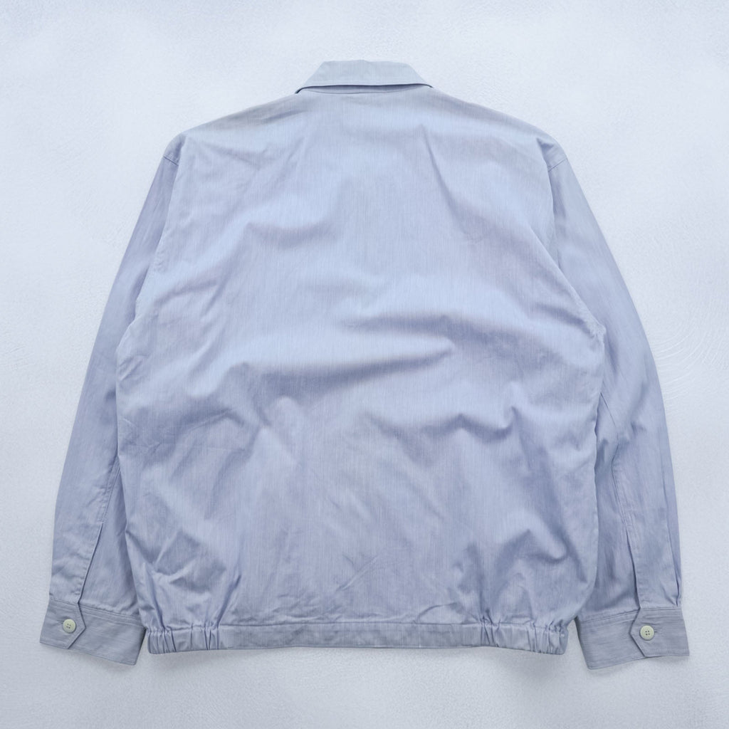 CHEMISE LACOSTE 90s Made in Japan Swing Top Harrington Jacket M Blue Chinstrap Cotton