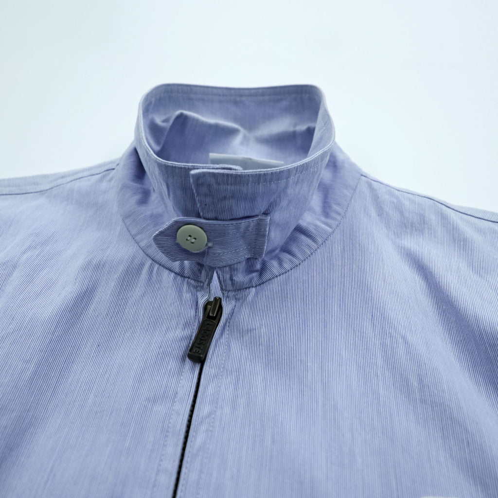 CHEMISE LACOSTE 90s Made in Japan Swing Top Harrington Jacket M Blue Chinstrap Cotton