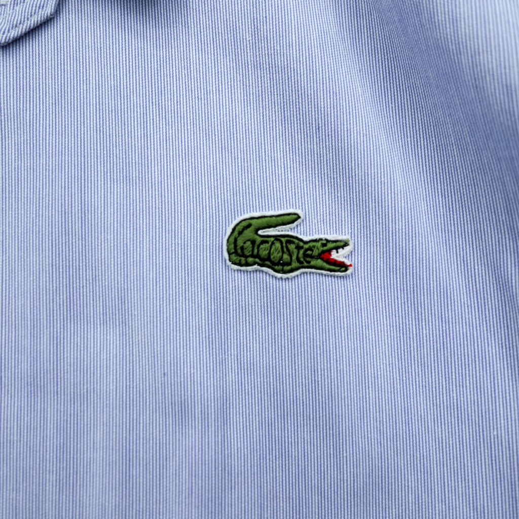 CHEMISE LACOSTE 90s Made in Japan Swing Top Harrington Jacket M Blue Chinstrap Cotton