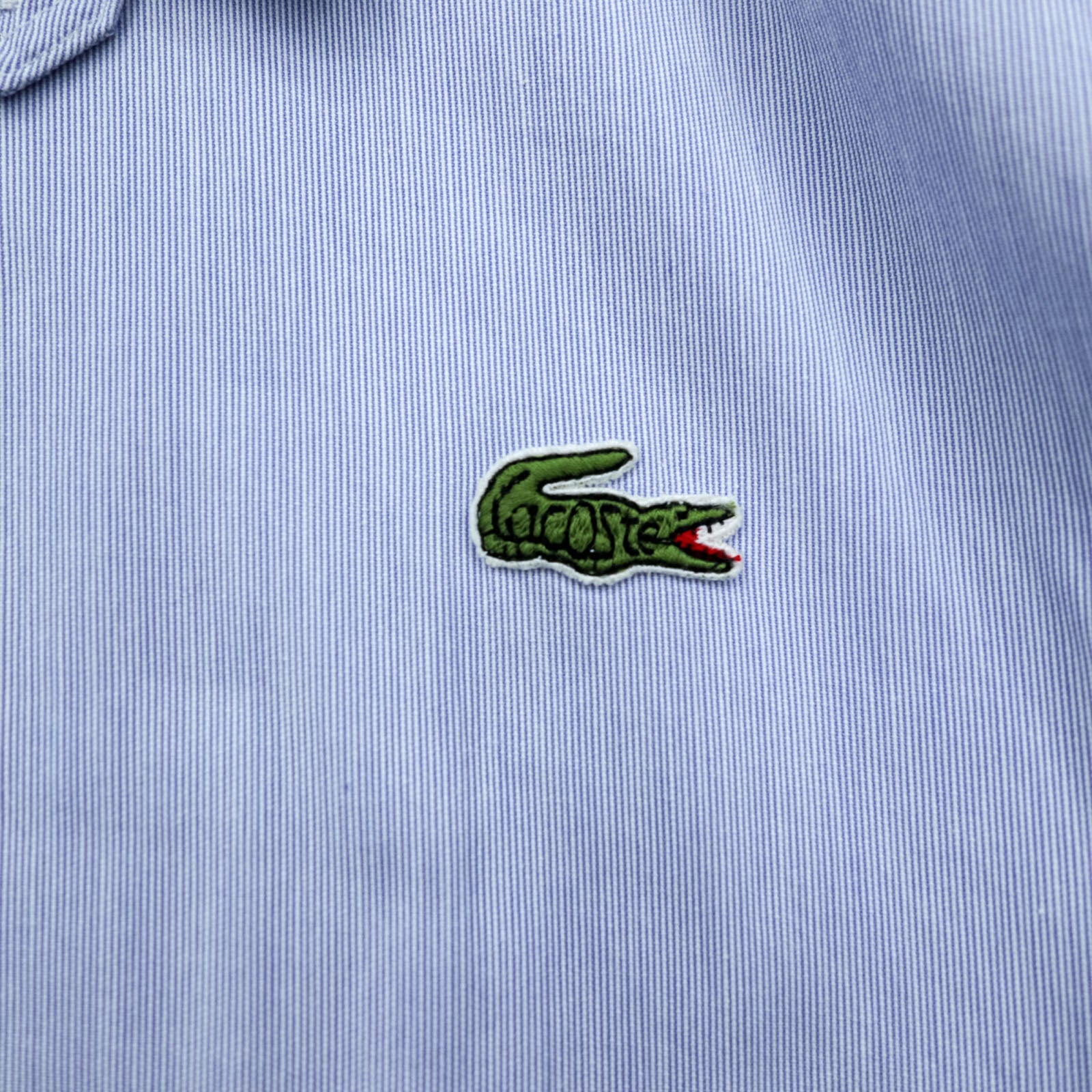 CHEMISE LACOSTE 90s Made in Japan Swing Top Harrington Jacket M Blue Chinstrap Cotton