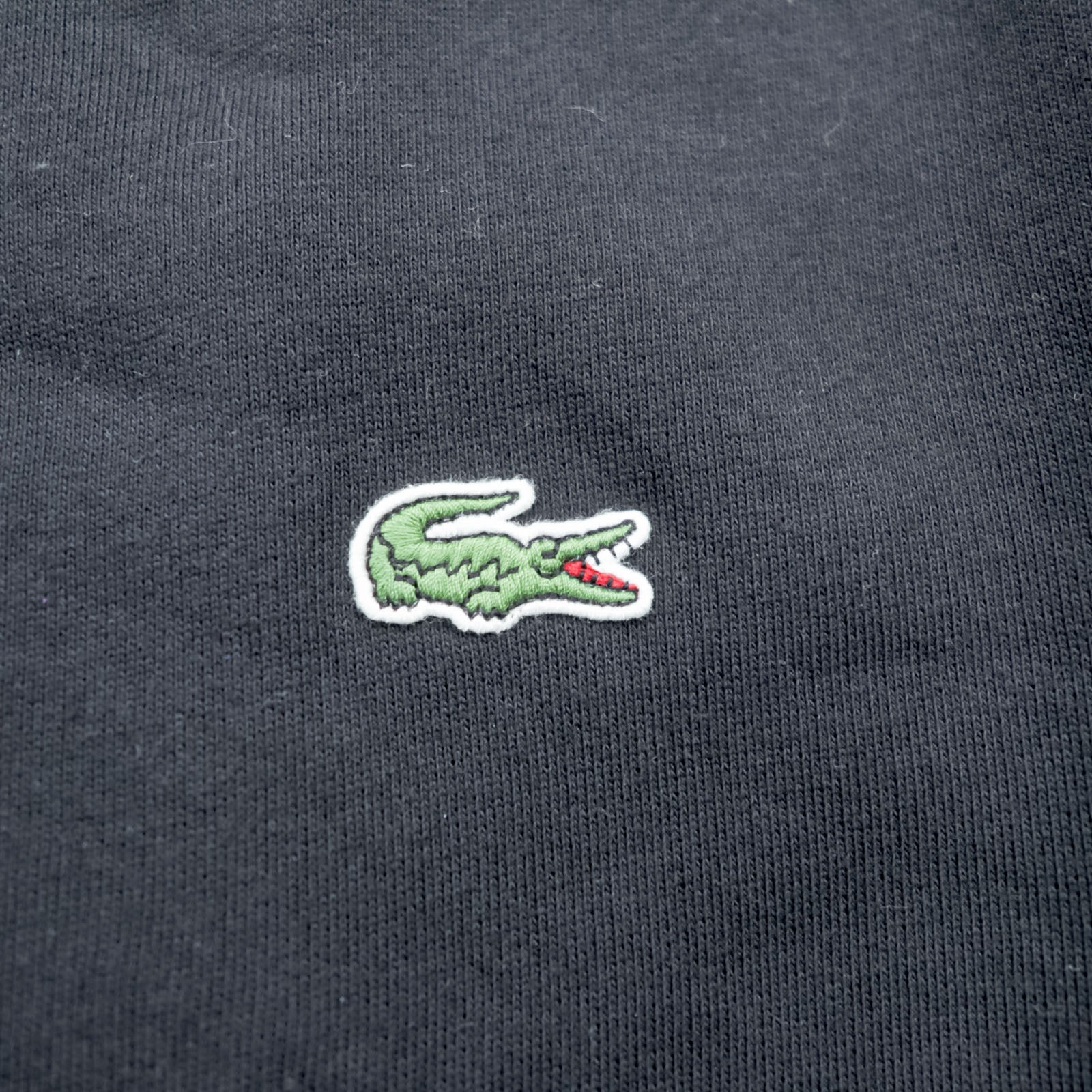 LACOSTE SPORT Zip Hoodie XL Black Embroidered Logo Side Pockets