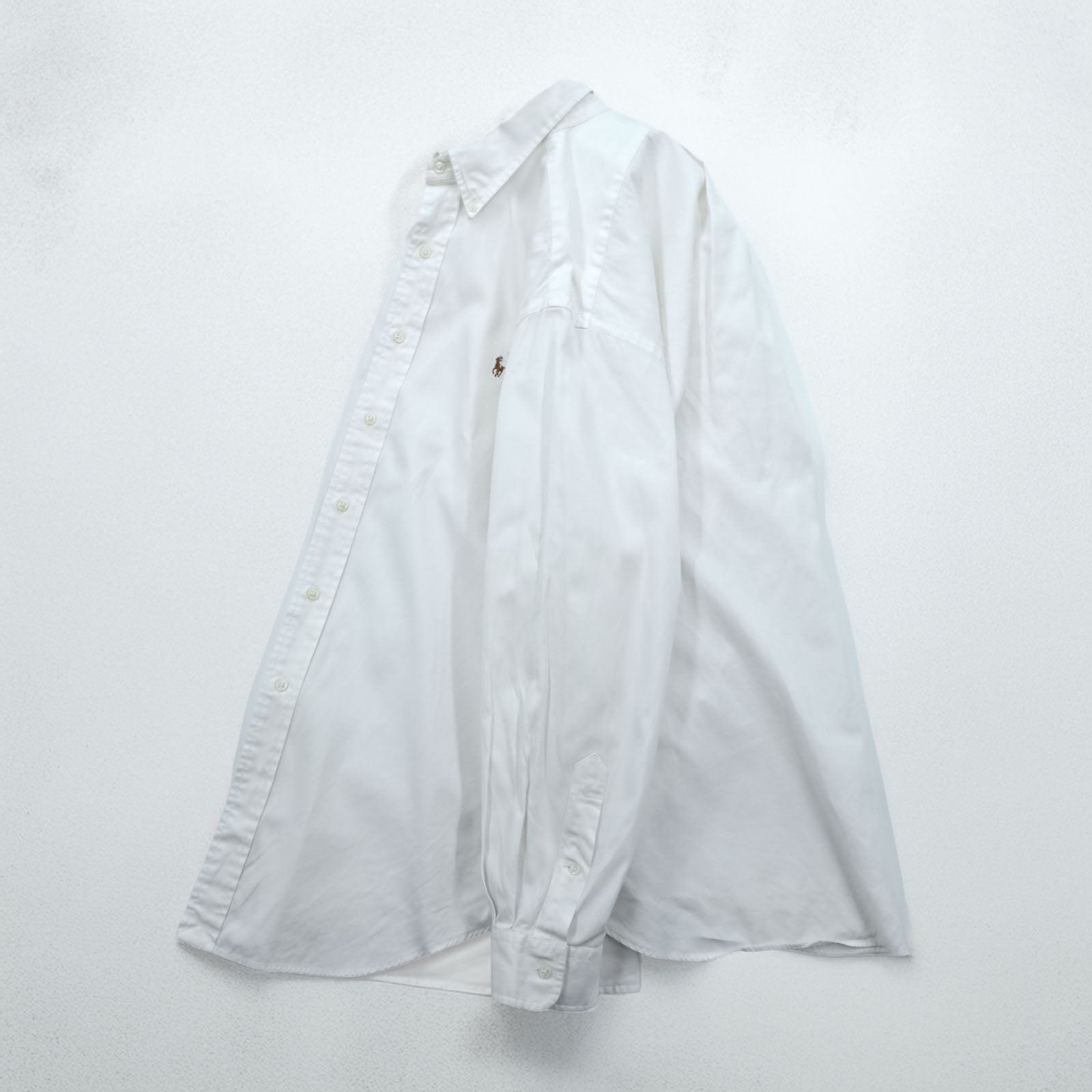 Ralph Lauren 90s Oxford Button-Down Shirt XL White YARMOUTH Small Pony Embroidered Logo