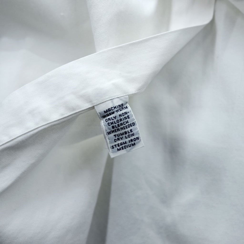Ralph Lauren 90s Oxford Button-Down Shirt XL White YARMOUTH Small Pony Embroidered Logo