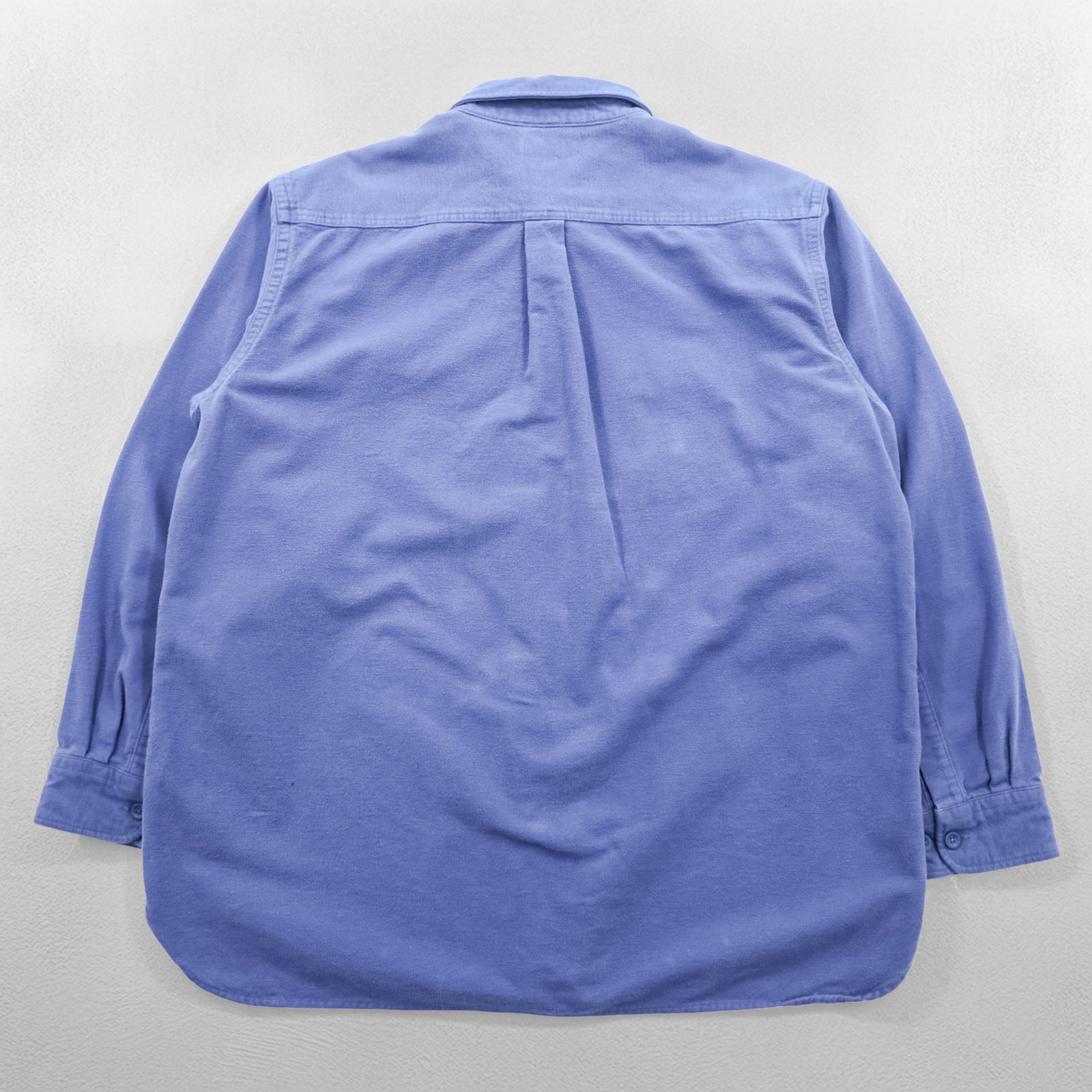 L.L.Bean シャモアシャツ フランネルシャツ XL ブルー フラップ 胸ポケット MT03