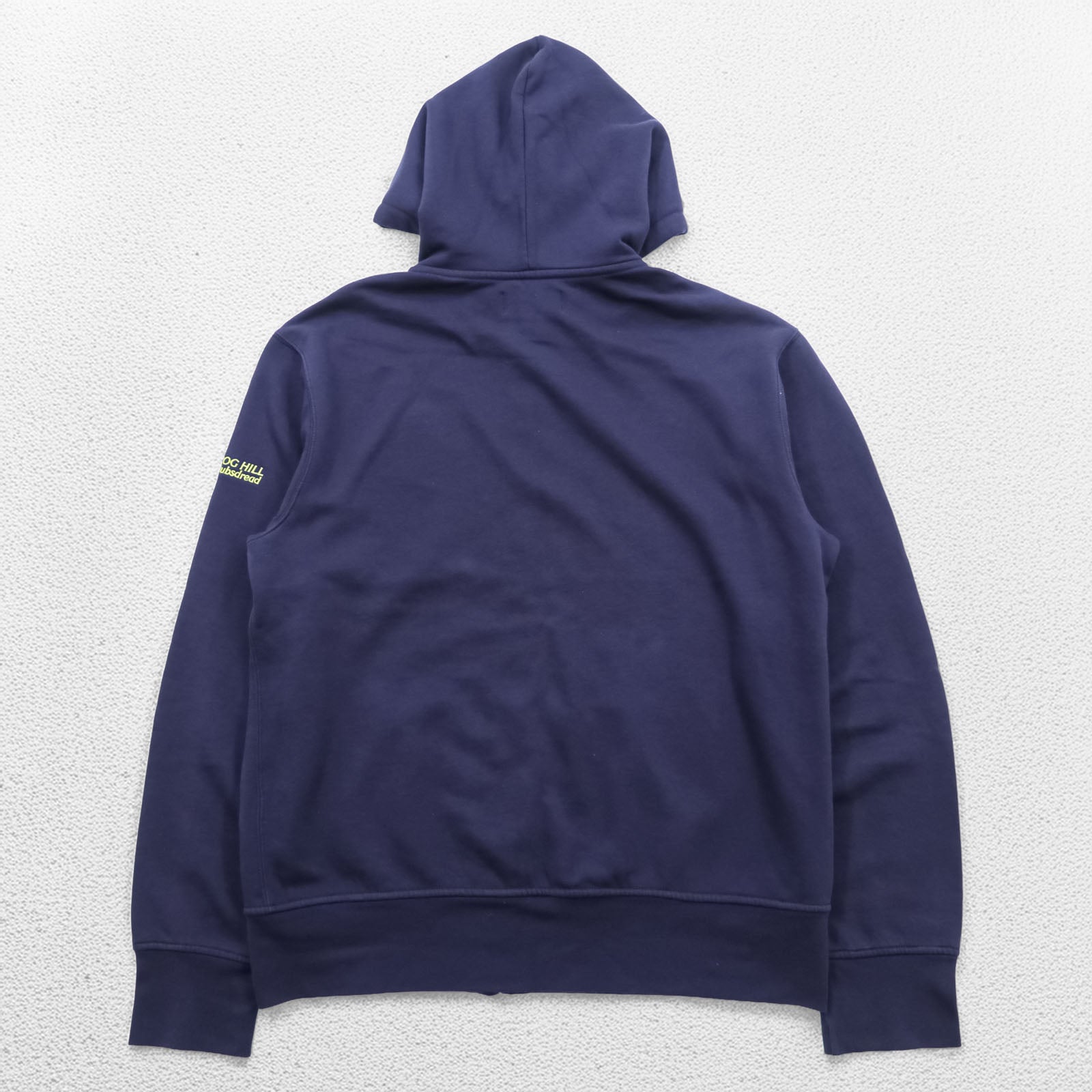 Polo Ralph Lauren 90s Big Pony Embroidered Zip Hoodie L Navy Front Pocket Cotton