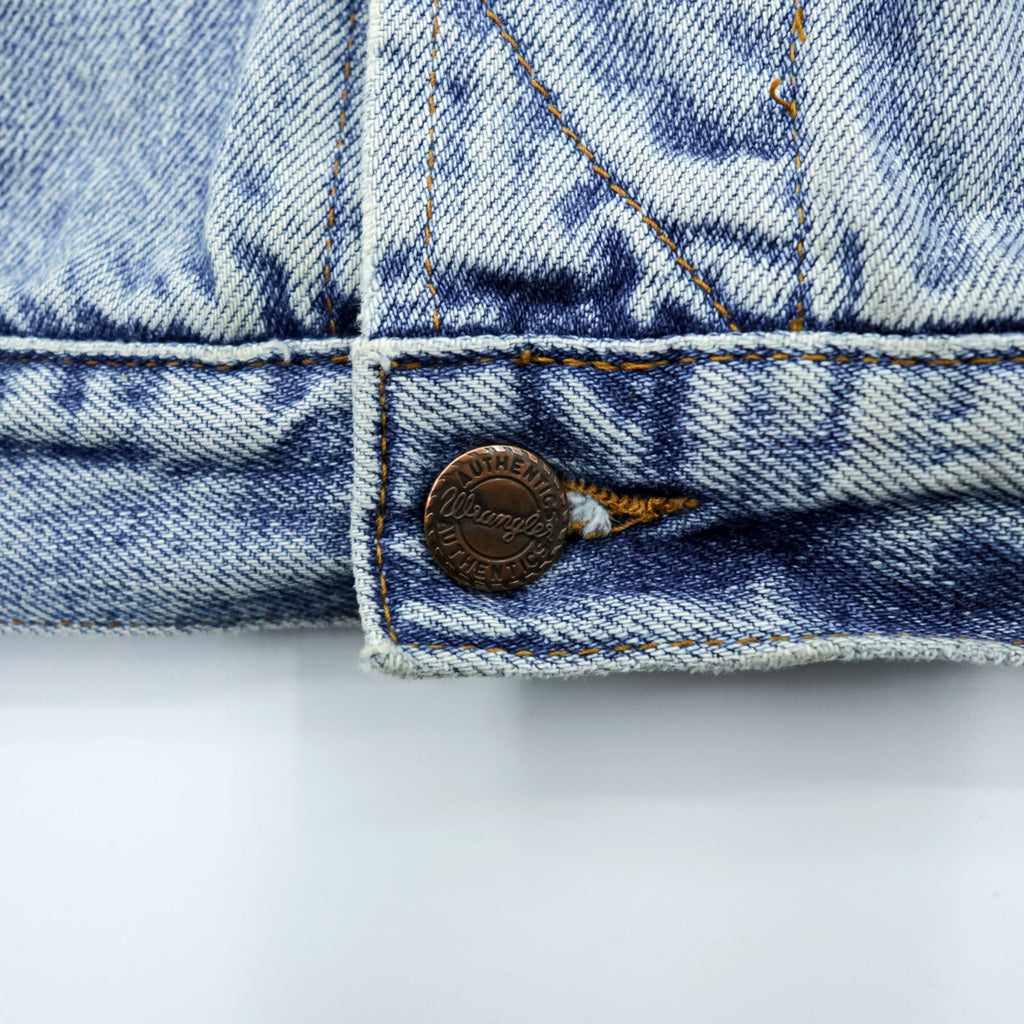 Wrangler 90s Denim Jacket G Jean L Light Blue Stonewash Indigo AUTHENTIC WESTERN 121172