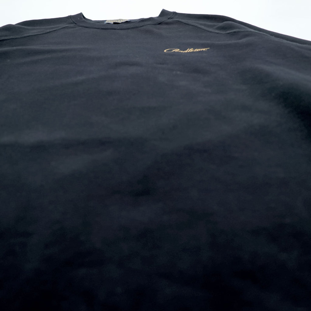 PENDLETON Back Print Sweatshirt L Black Native Pattern Chimayo Cotton 3475-3006