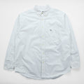 Eddie Bauer Oxford Button-Down Shirt, XL, White, Chest Pocket, Cotton