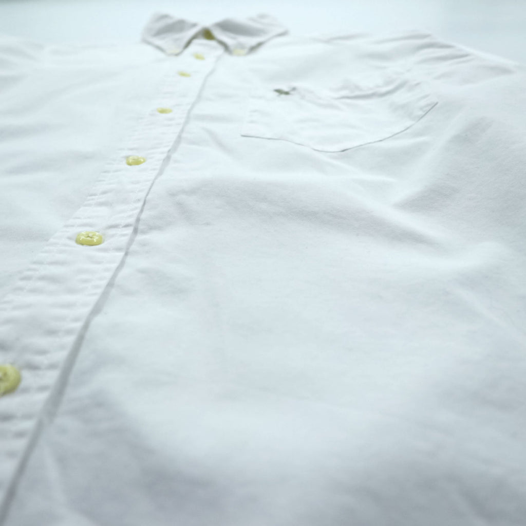 Eddie Bauer Oxford Button-Down Shirt, XL, White, Chest Pocket, Cotton