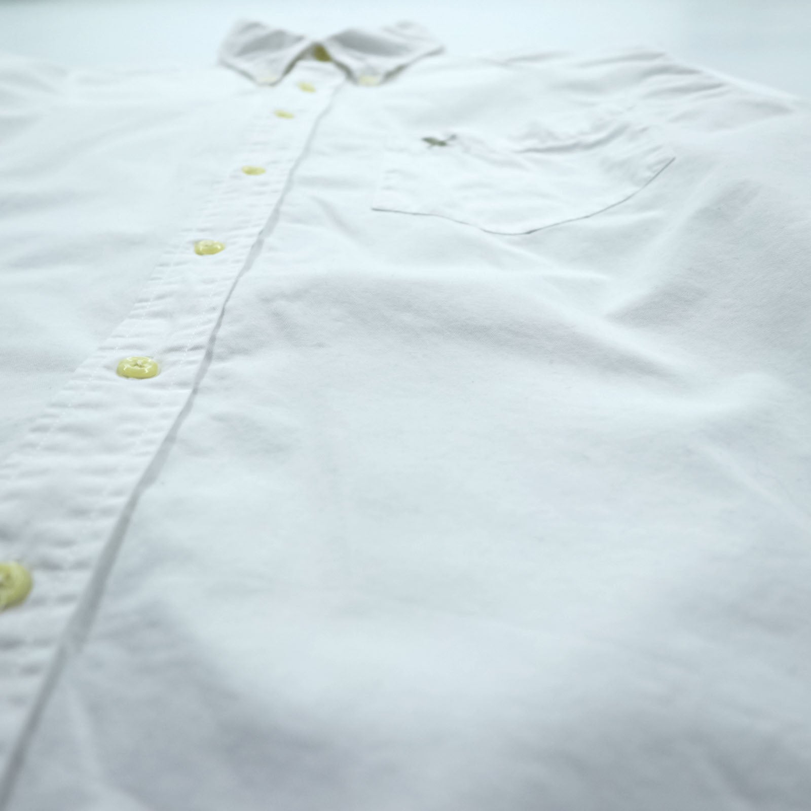 Eddie Bauer Oxford Button-Down Shirt, XL, White, Chest Pocket, Cotton