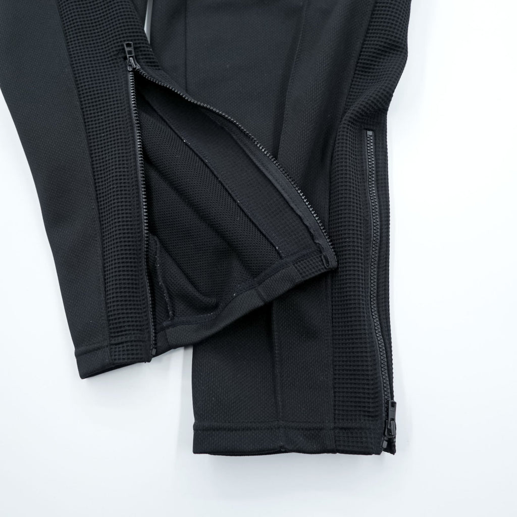 Kappa 90s Made in Japan Track Jacket Tracksuit Set Up M Black Drawstring Joggers Hem Zips Slits
