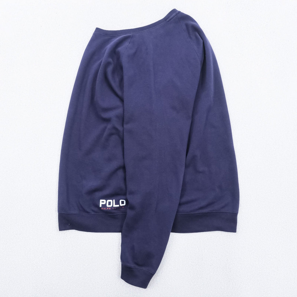 Polo Ralph Lauren ライトウェイト スウェット トレーナー XL ネイビー コットン クルーネック