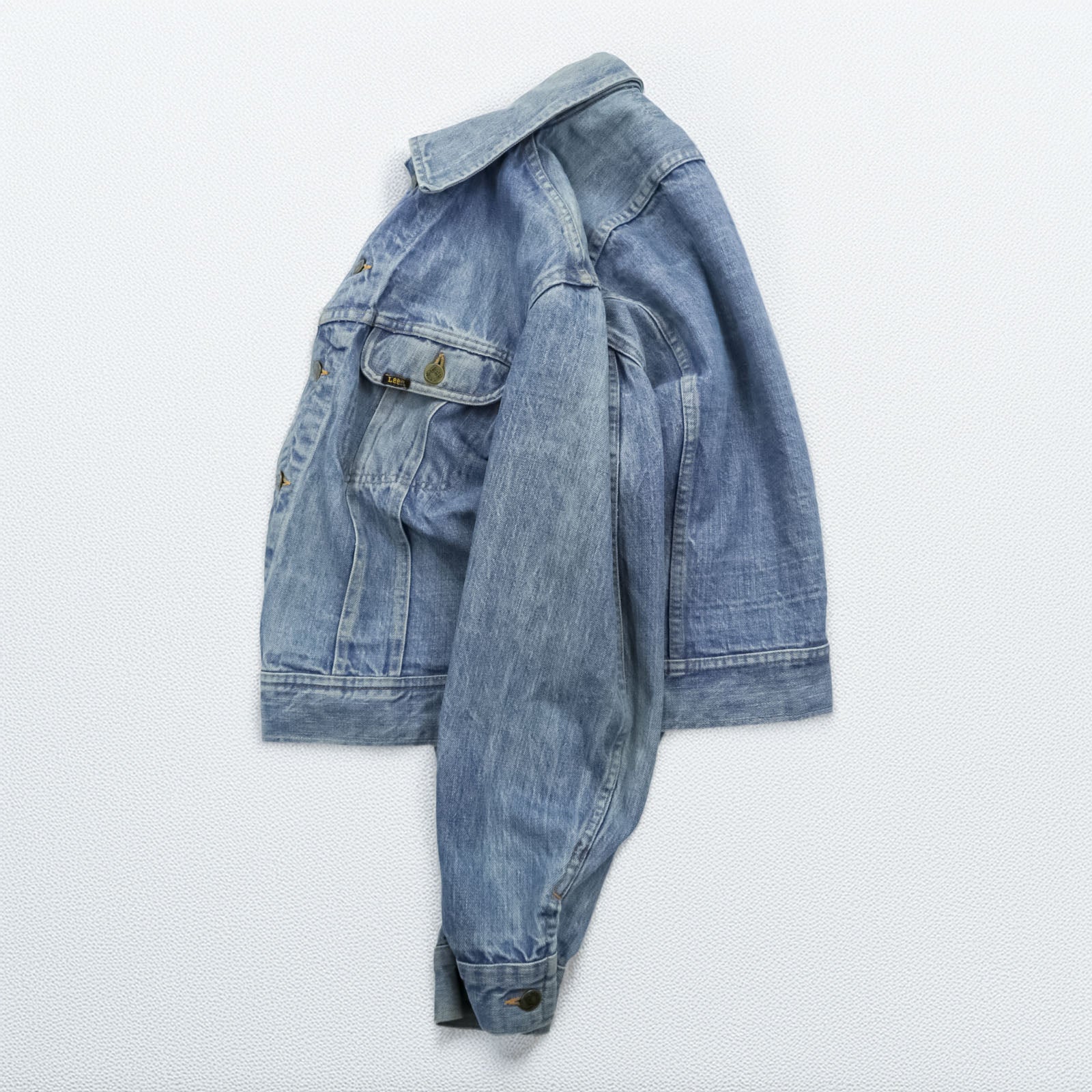 Lee 70s Vintage Denim Jacket M Indigo Black Tag RIDERS 101-J Cropped Length 153438 Made in Belgium