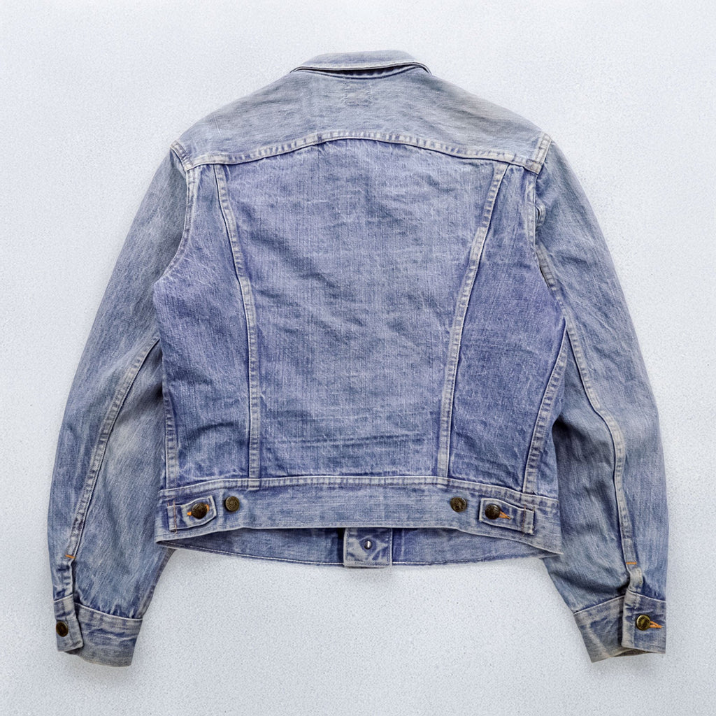 Lee 70s Vintage Denim Jacket M Indigo Black Tag RIDERS 101-J Cropped Length 153438 Made in Belgium
