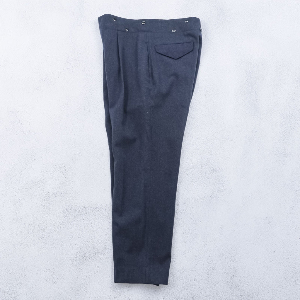 Clayman & Sons LTD 60s Euro Vintage Slacks Trousers M Navy RAF Military 8405-21-800-1044