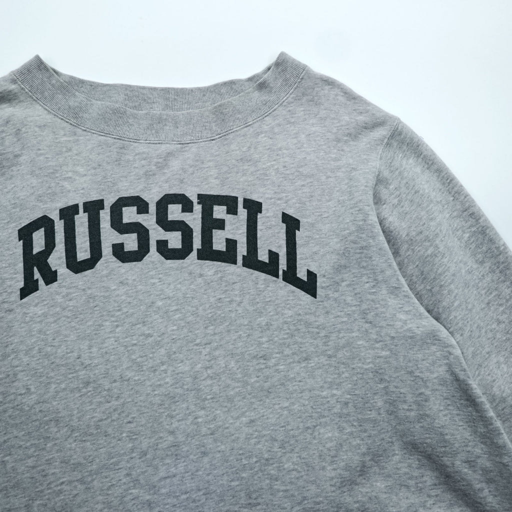 RUSSELL ATHLETIC × K3 & Co. Arch Logo Sweatshirt FREE Wide Gray Drop Shoulder 1668-599-1588