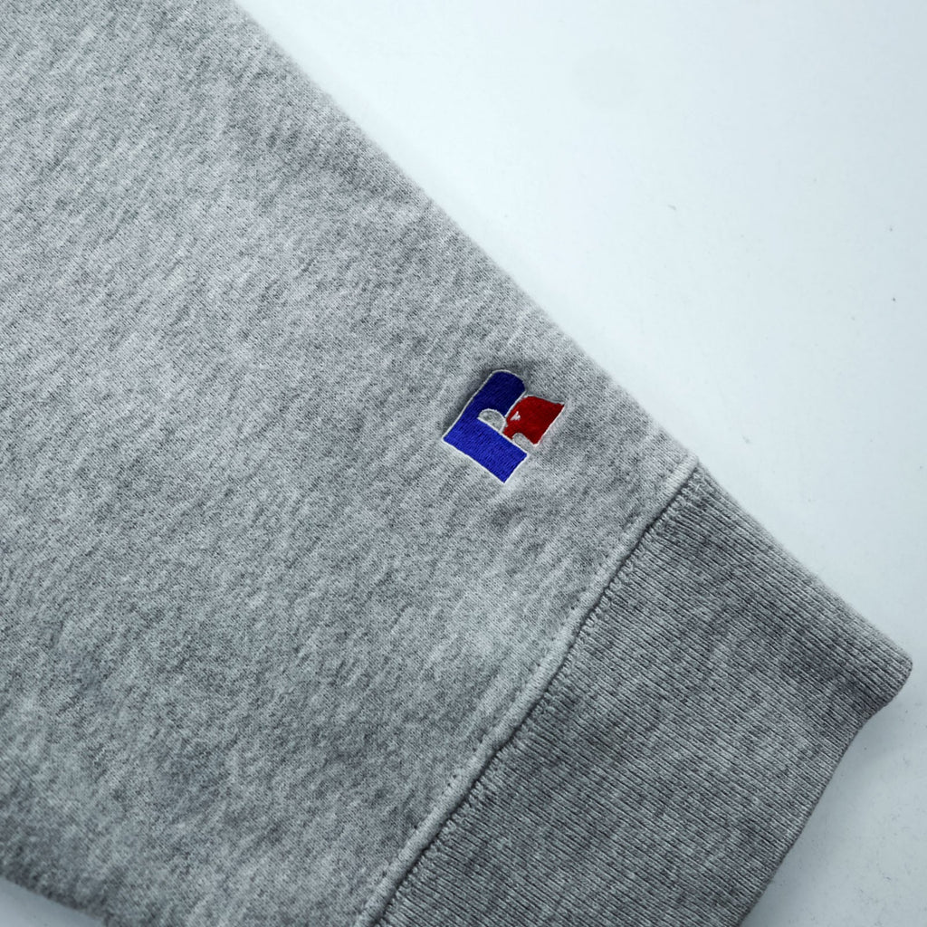 RUSSELL ATHLETIC × K3 & Co. Arch Logo Sweatshirt FREE Wide Gray Drop Shoulder 1668-599-1588