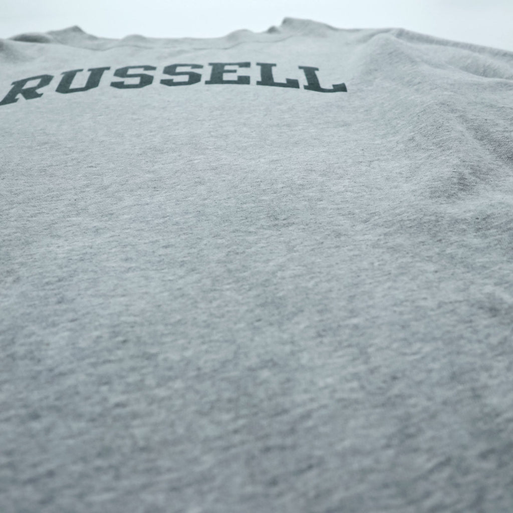 RUSSELL ATHLETIC × K3 & Co. Arch Logo Sweatshirt FREE Wide Gray Drop Shoulder 1668-599-1588