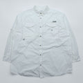 Columbia PFG フィッシングシャツ XXL ホワイト 胸ポケット コットン ビッグサイズ FM7120