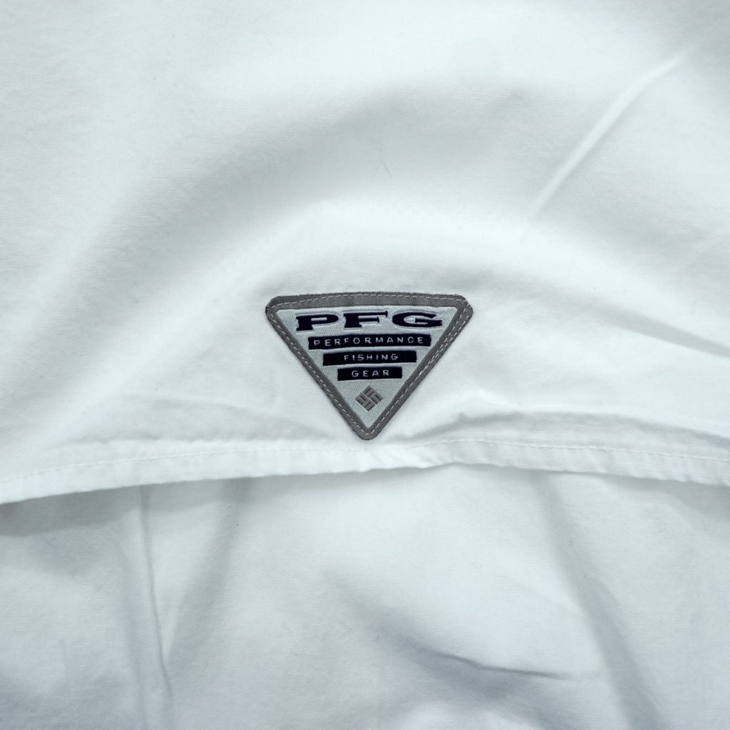 Columbia PFG フィッシングシャツ XXL ホワイト 胸ポケット コットン ビッグサイズ FM7120