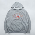 Lee SPORT 90s Vintage Pullover Hoodie L Gray Embroidered Front Kangaroo Pocket NHL RANGERS
