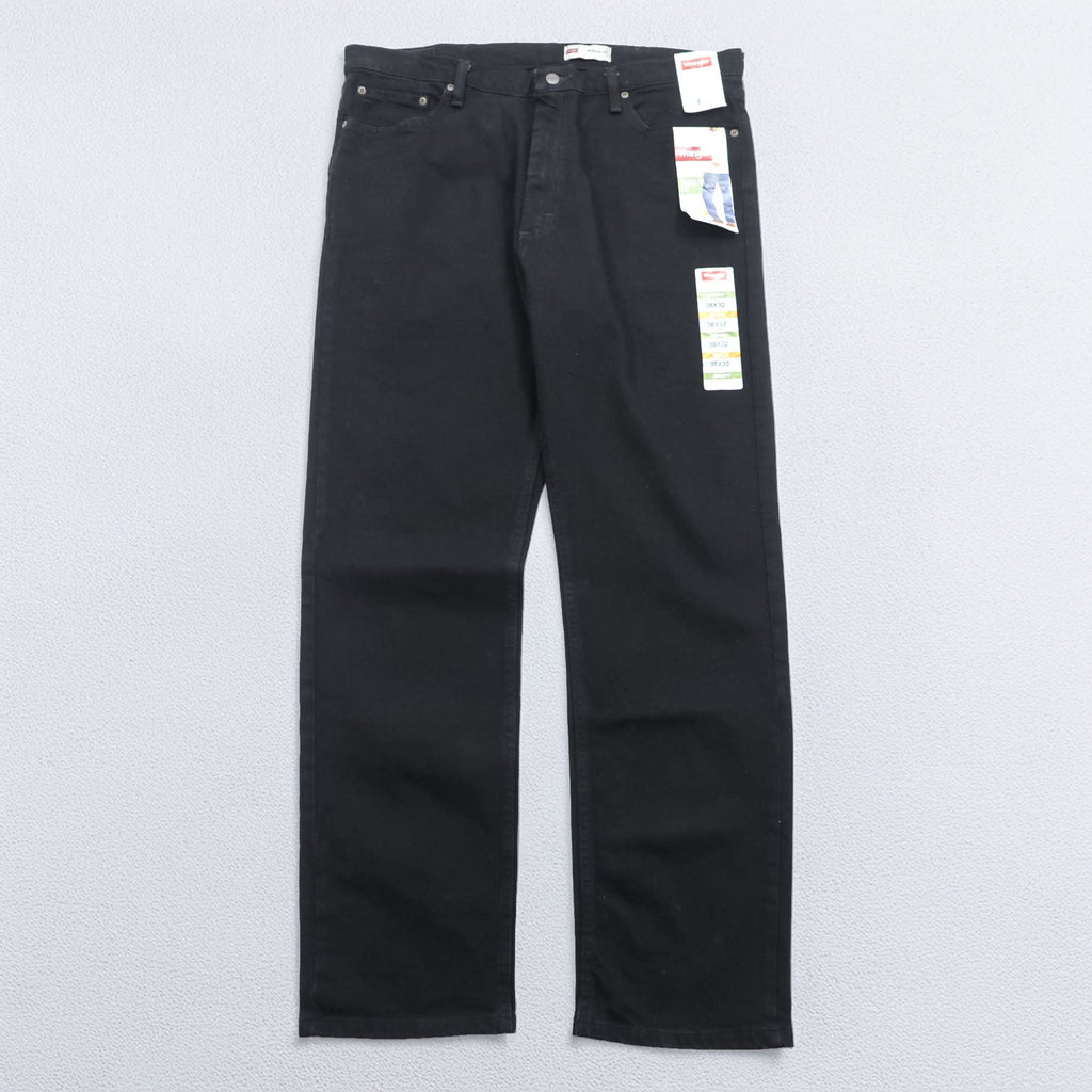 Wrangler Black Denim Pants Jeans XL Black REGULAR FIT Unused