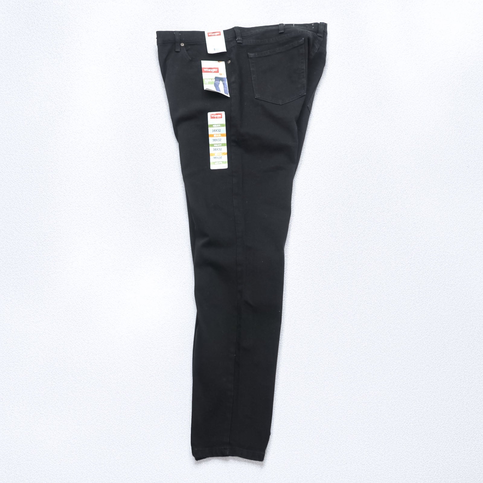 Wrangler Black Denim Pants Jeans XL Black REGULAR FIT Unused