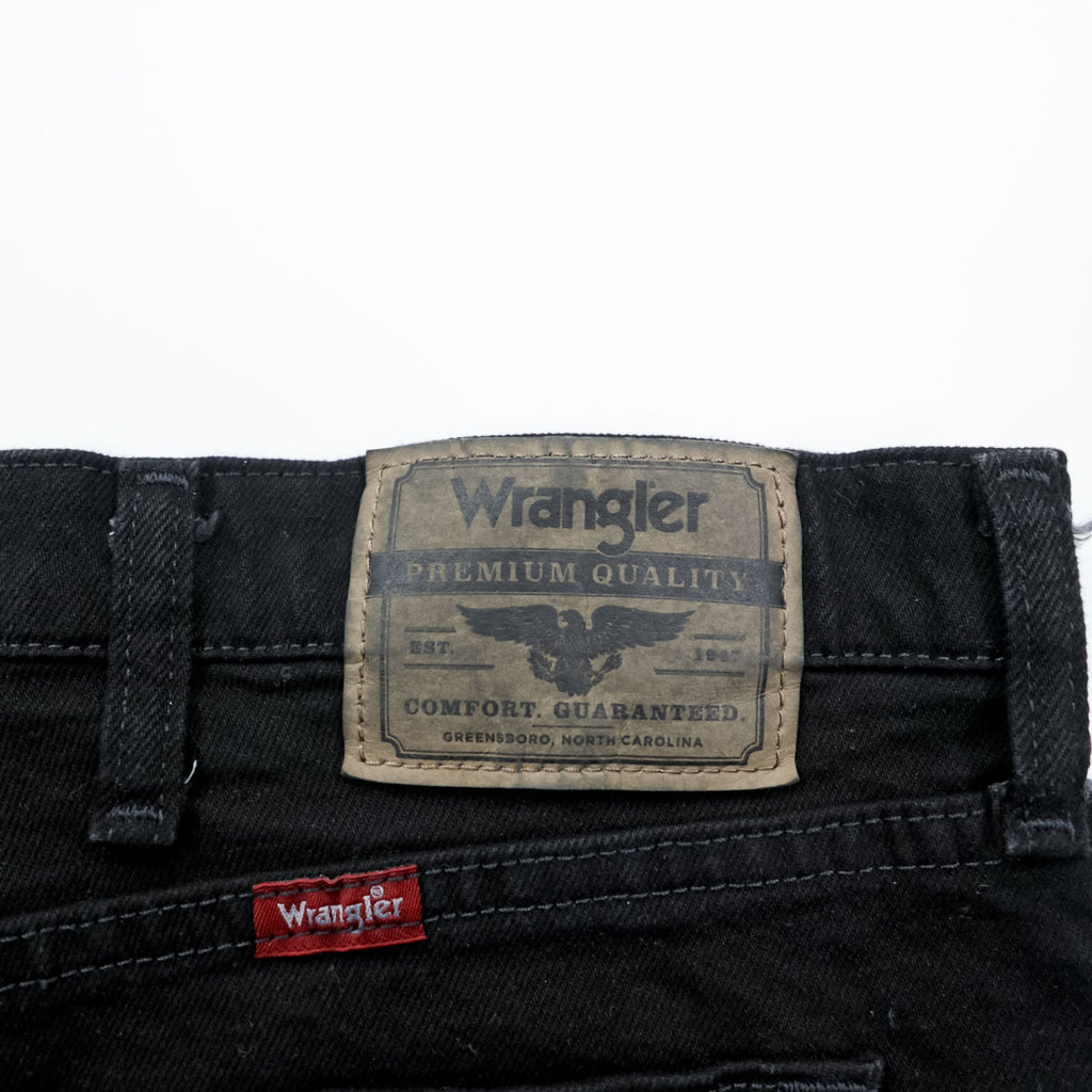 Wrangler Black Denim Pants Jeans XL Black REGULAR FIT Unused
