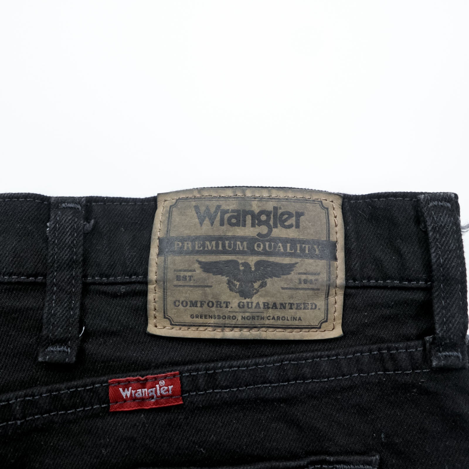 Wrangler Black Denim Pants Jeans XL Black REGULAR FIT Unused