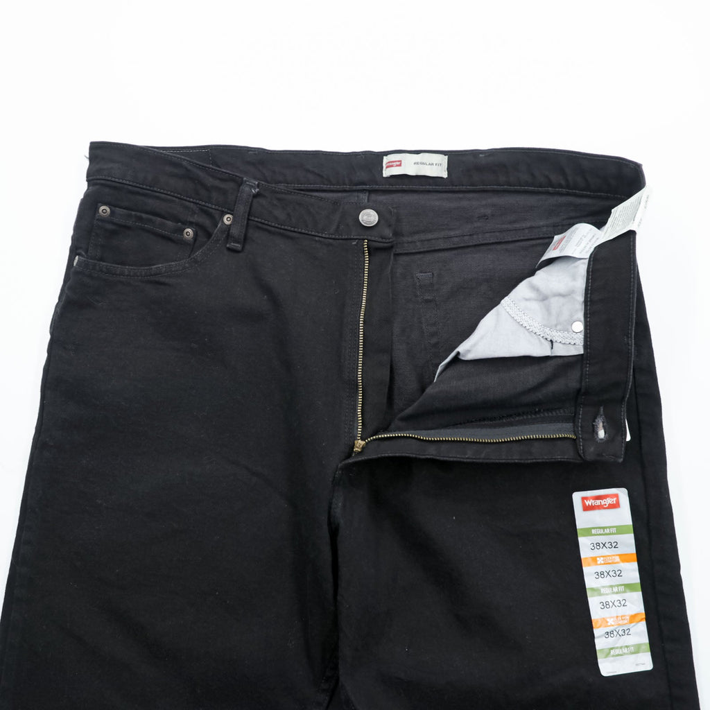 Wrangler Black Denim Pants Jeans XL Black REGULAR FIT Unused