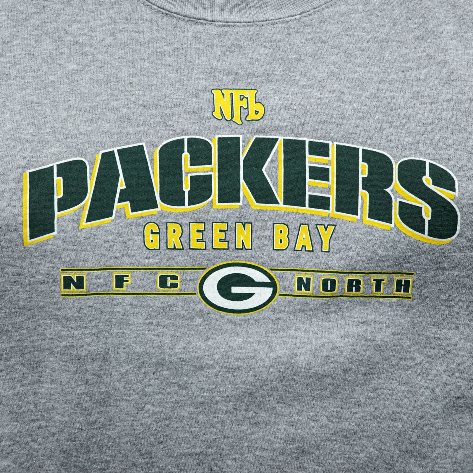NFL クルーネック スウェット トレーナー L グレー コットン GREEN BAY PACKERS パッカーズ