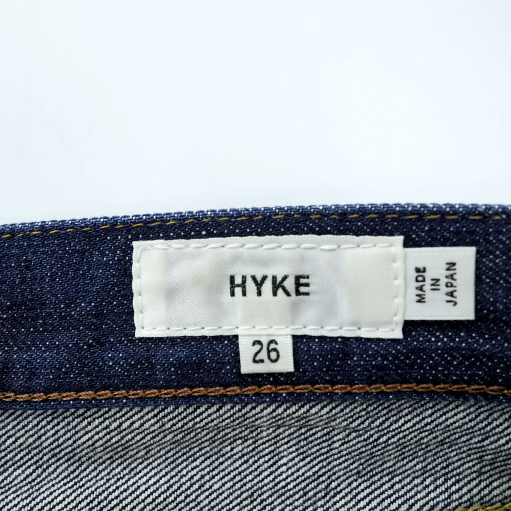 HYKE Made in Japan Tight Slim Denim Pants Jeans M Indigo Dark Blue TIGHT SLIM