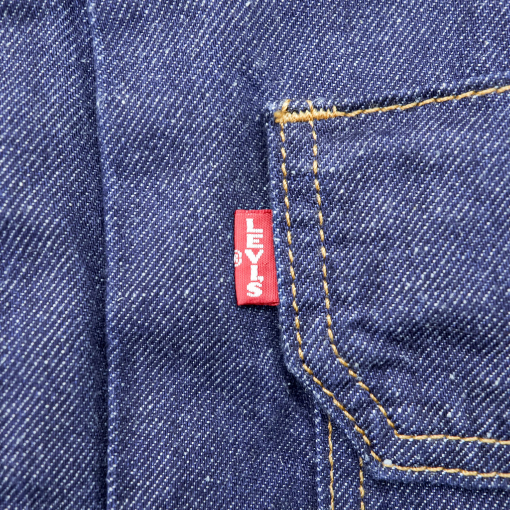 Levi's 2ndタイプ ビッグE デニム トラッカージャケット TYPE II Gジャン L インディゴ タック プリーツ ルーズフィット 濃紺 PREMIUM 56862-0002
