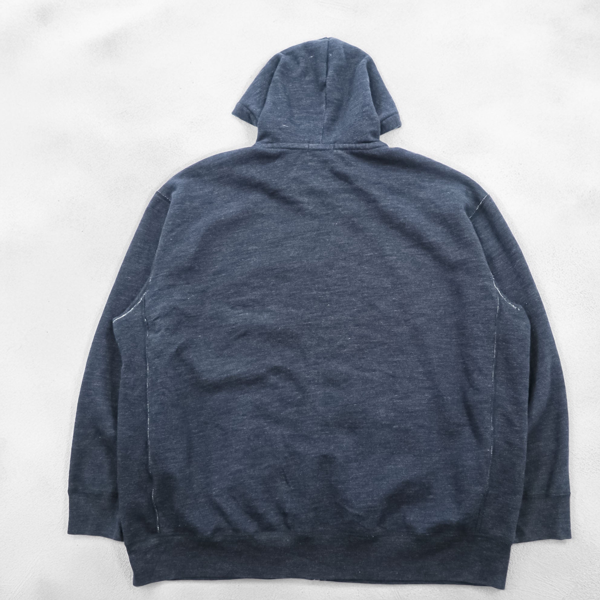 Polo Ralph Lauren Reverse Weave Zip Hoodie 3XL Grey Small Pony Embroidered Logo Big Size Front Pocket
